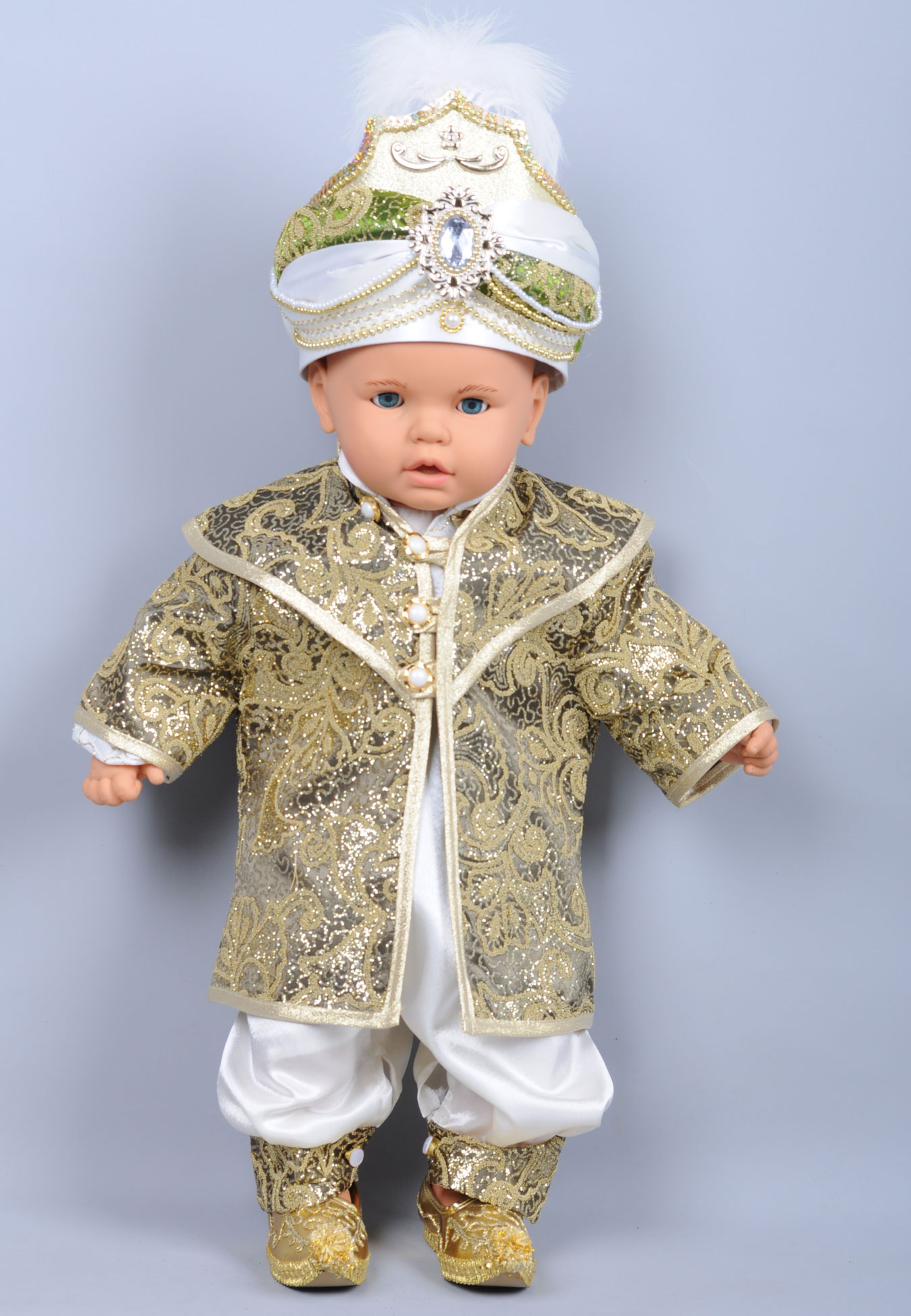 Boncuklu Kaftan Bebek Takımı