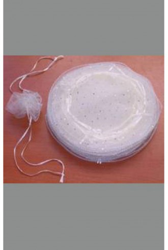 Beyaz Yuvarlak Sünnet Çerez Kesesi