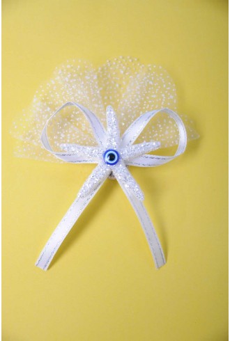 Parlak Beyaz Renkli Deniz Yıldızı Sünnet Şekeri