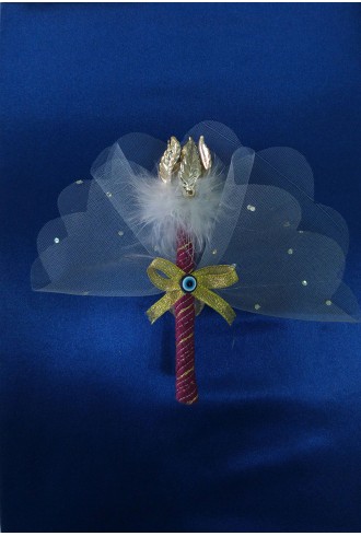 Krem Bordo Asa Sünnet Şekeri