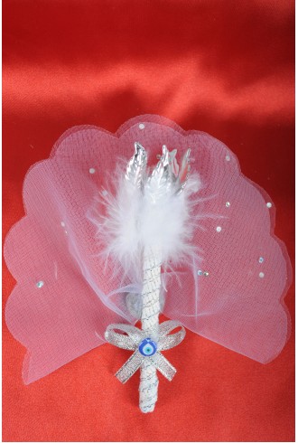 Beyaz Gümüş Asa Sünnet Şekeri