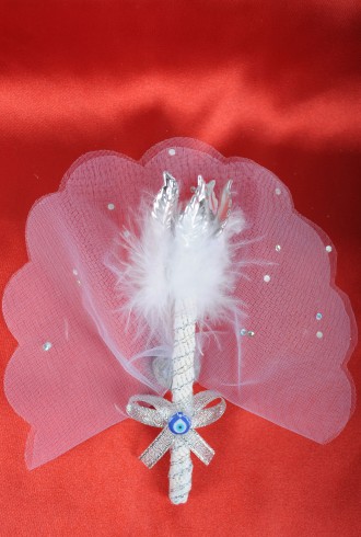 Beyaz Gümüş Asa Sünnet Şekeri