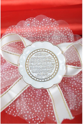 Ayetli Krem Altın Dini Sünnet Şekeri Ayetli Krem Altın Dini Sünnet Şekeri