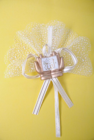 Altın Lafızlı Karlı Tüllü Sünnet Şekeri