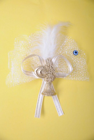 Altın Tuğralı Karlı Tüllü Sünnet Şekeri