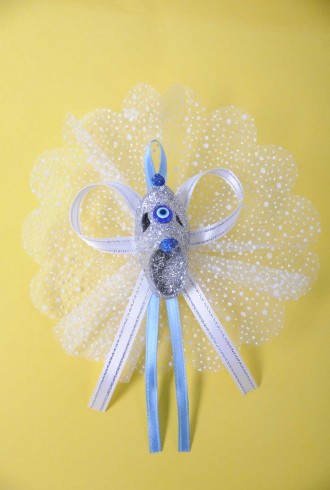 Karlı Tüllü Nazarlıklı Çarık Sünnet Şekeri