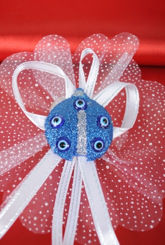 Lacivert Renkli Uğur Böcekli Sünnet Şekeri Lacivert Renkli Uğur Böcekli Sünnet Şekeri