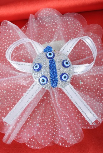 Gümüş Renkli Uğur Böcekli Sünnet Şekeri Gümüş Renkli Uğur Böcekli Sünnet Şekeri