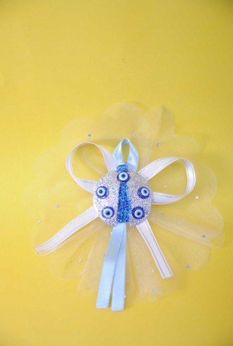 Düz Tüllü Gümüş Uğur Böcekli Sünnet Şekeri Düz Tüllü Gümüş Uğur Böcekli Sünnet Şekeri