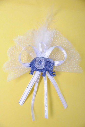 Karlı Tüllü Lacivert Fil Sünnet Şekeri Karlı Tüllü Lacivert Fil Sünnet Şekeri