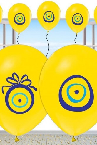 Nazarlıklı Sarı Renkli Sünnet Balonu Nazarlıklı Sarı Renkli Sünnet Balonu