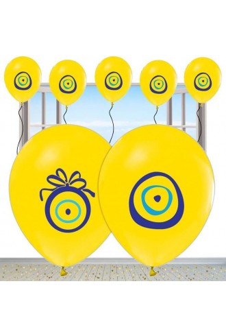 Nazarlıklı Sarı Renkli Sünnet Balonu Nazarlıklı Sarı Renkli Sünnet Balonu