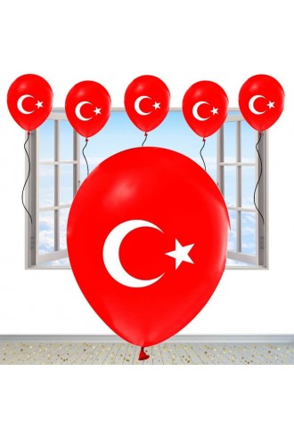 Türk Bayraklı Sünnet Balonu Türk Bayraklı Sünnet Balonu