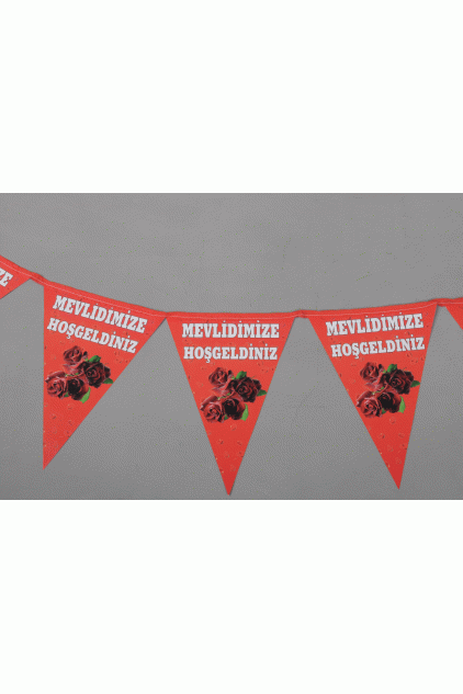 Mevlidimize Hoşgeldiniz Sünnet Bayrağı Mevlidimize Hoşgeldiniz Sünnet Bayrağı