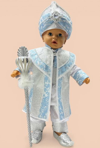 Bebek Sünnet Takımı Beyaz Açık Mavi