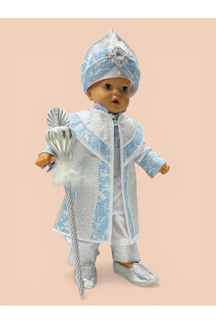 Bebek Sünnet Takımı Beyaz Açık Mavi