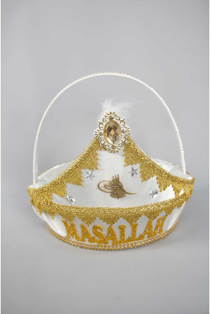 Altın İşlemeli Maşallah Sünnet Sepeti