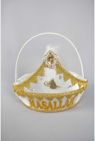 Altın İşlemeli Maşallah Sünnet Sepeti