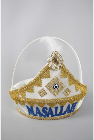 Keçeli Maşallah Yazılı Altın Sünnet Sepeti