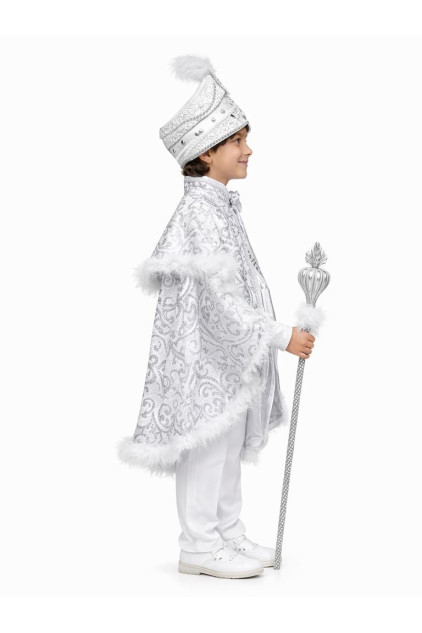 Baskılı Pelerin Beyaz Gümüş Sünnet Takımı