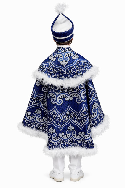 Baskılı Pelerin Beyaz Lacivert Sünnet Takımı