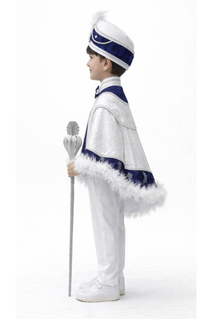 İnci Pelerin Beyaz Lacivert Sünnet Takımı