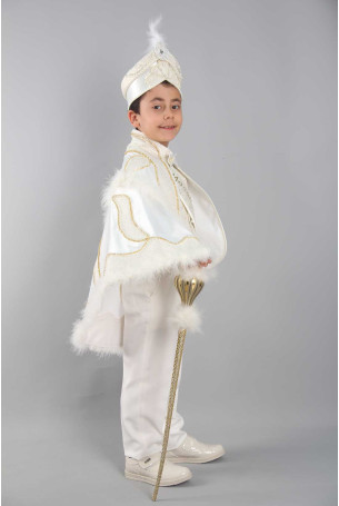 İnci Taşlı Krem Pelerin Sünnet Takımı