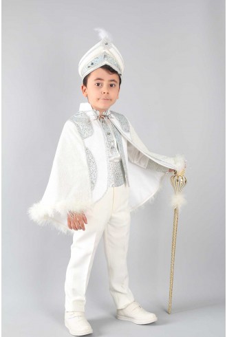 Taşlı Krem Turkuaz Sünnet Takımı