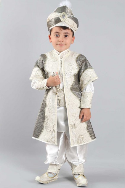 Desenli Kahve Kaftan Sünnet Takımı Desenli Kahve Kaftan Sünnet Takımı